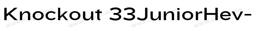 Knockout 33JuniorHev字体转换